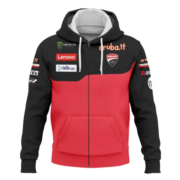 Ducati Lenovo Team Exclusive Logo Zipper Hoodie QTVAGP060625A3DUC-ZHD - Image 2