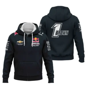 Will Brown Red Bull Ampol Racing Exclusive Logo Zipper Hoodie QTRB140525A4-ZHD
