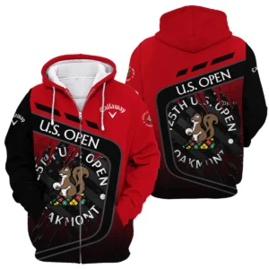 Callaway 125th U.S. Open Exclusive Logo Zipper Hoodie QTUSG110625A7CLW-ZHD