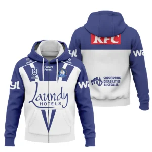 Canterbury-Bankstown Bulldogs NRL Exclusive Logo Zipper Hoodie QTVA050625NRL01CBY-ZHD