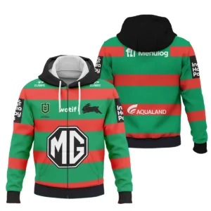 South Sydney Rabbitohs NRL Exclusive Logo Zipper Hoodie QTVA050625NRL01SOU-ZHD