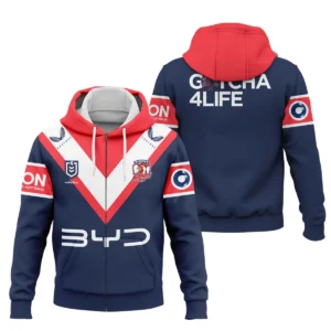 Sydney Roosters NRL Exclusive Logo Zipper Hoodie QTVA050625NRL01SYD-ZHD