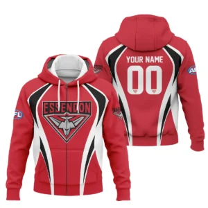 Essendon Bombers AFL Exclusive Logo Zipper Hoodie QTVA250625AFL03ESS-ZHD