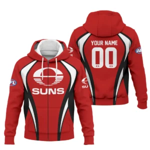 Gold Coast SUNS AFL Exclusive Logo Zipper Hoodie QTVA250625AFL03GCFC-ZHD