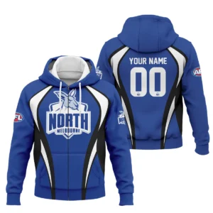 North Melbourne Kangaroos AFL Exclusive Logo Zipper Hoodie QTVA250625AFL03NMFC-ZHD