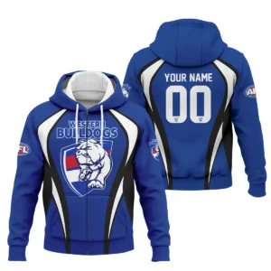 Western Bulldogs AFL Exclusive Logo Zipper Hoodie QTVA250625AFL03WB-ZHD