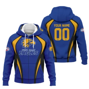 West Coast Eagles AFL Exclusive Logo Zipper Hoodie QTVA250625AFL03WCE-ZHD