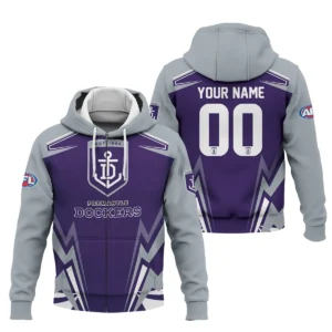 Fremantle Dockers AFL Exclusive Logo Zipper Hoodie QTVA270625AFL04FRE-ZHD