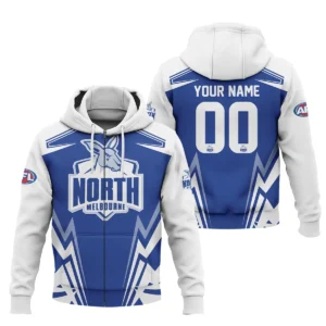 North Melbourne Kangaroos AFL Exclusive Logo Zipper Hoodie QTVA270625AFL04NMFC-ZHD