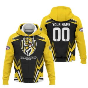 Richmond Tigers AFL Exclusive Logo Zipper Hoodie QTVA270625AFL04RICH-ZHD