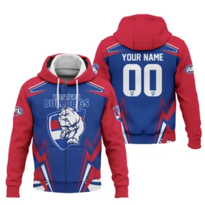Western Bulldogs AFL Exclusive Logo Zipper Hoodie QTVA270625AFL04WB-ZHD
