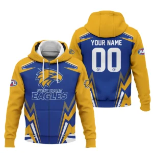 West Coast Eagles AFL Exclusive Logo Zipper Hoodie QTVA270625AFL04WCE-ZHD