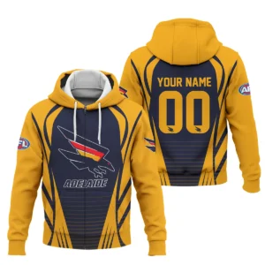 Adelaide Crows AFL Exclusive Logo Zipper Hoodie QTVA280625AFL05ADEL-ZHD