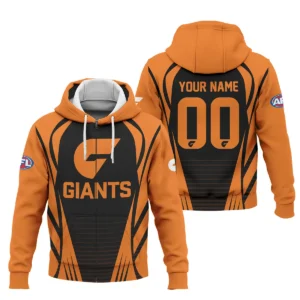 GWS Giants AFL Exclusive Logo Zipper Hoodie QTVA280625AFL05GWS-ZHD