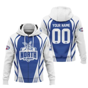 North Melbourne Kangaroos AFL Exclusive Logo Zipper Hoodie QTVA280625AFL05NMFC-ZHD