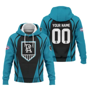 Port Adelaide Power AFL Exclusive Logo Zipper Hoodie QTVA280625AFL05PORT-ZHD