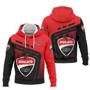 Ducati Lenovo Team Exclusive Logo Zipper Hoodie QTVAGP060625A8DUC-ZHD