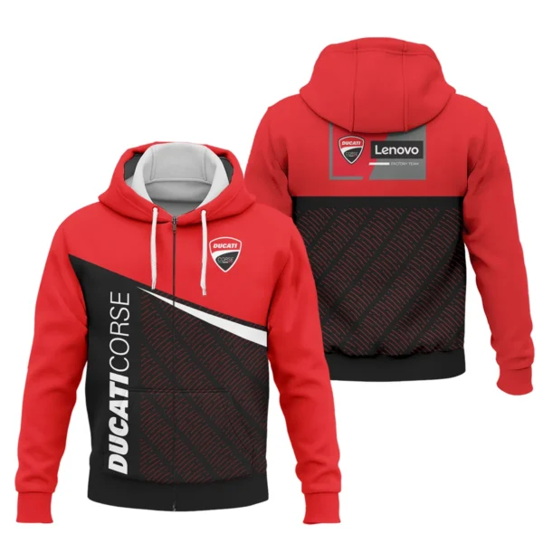 Ducati Lenovo Team Exclusive Logo Zipper Hoodie QTVAGP110625A12DUC-ZHD
