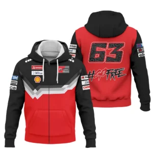 Francesco Bagnaia Ducati Lenovo Team  Exclusive Logo Zipper Hoodie QTVAGP110625A13DUC-ZHD