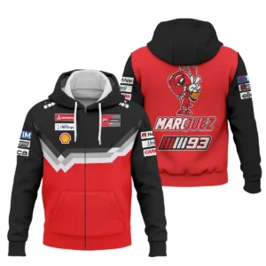 Marc Márquez Ducati Lenovo Team  Exclusive Logo Zipper Hoodie QTVAGP110625A14DUC-ZHD