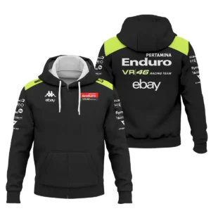 VR46 Racing Team Exclusive Logo Zipper Hoodie QTVAGP120625A16VR46-ZHD