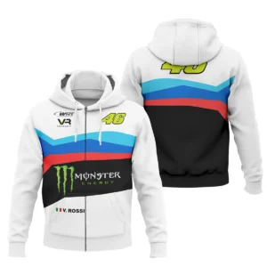 VR46 Racing Team Exclusive Logo Zipper Hoodie QTVAGP130625A23VR46-ZHD