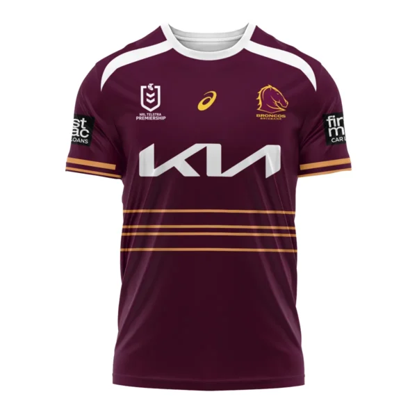 Brisbane Broncos NRL Exclusive Logo T-shirt QTVA050625NRL01BRI-TS - Image 2