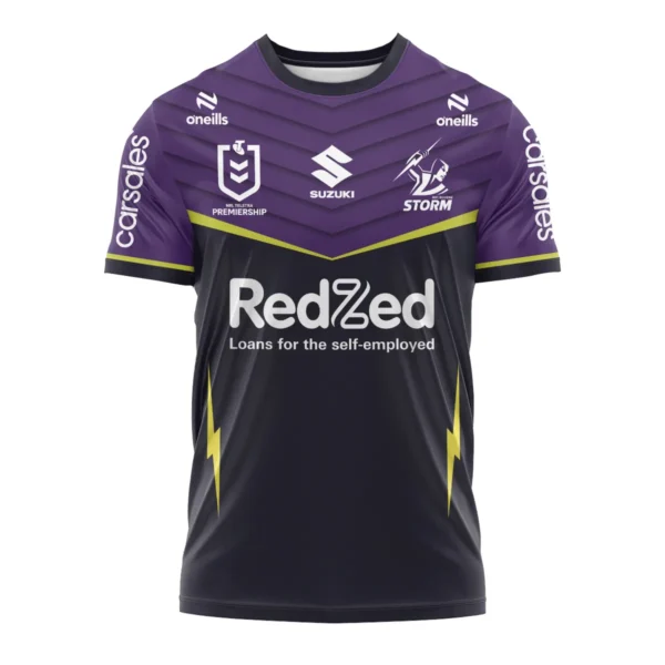 Melbourne Storm NRL Exclusive Logo T-shirt QTVA050625NRL01MEL-TS - Image 2
