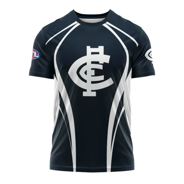 Carlton Blues AFL Exclusive Logo T-shirt QTVA250625AFL03CARL-TS - Image 2