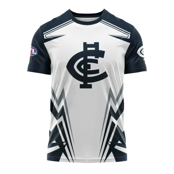 Carlton Blues AFL Exclusive Logo T-shirt QTVA270625AFL04CARL-TS - Image 2