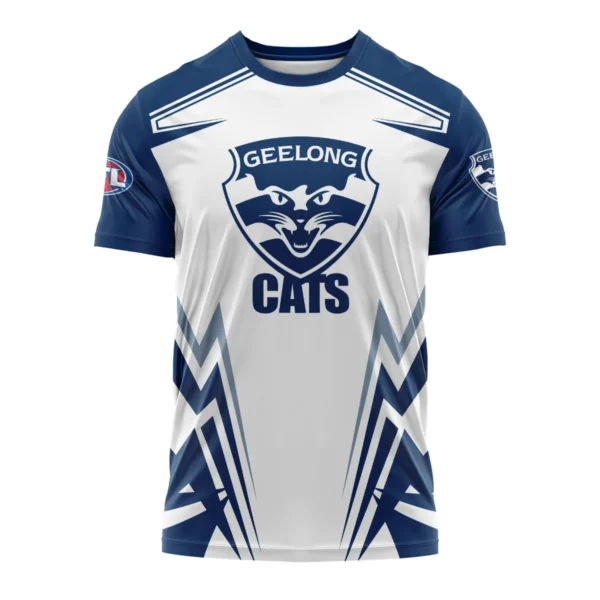 Geelong Cats AFL Exclusive Logo T-shirt QTVA270625AFL04GEEL-TS - Image 2