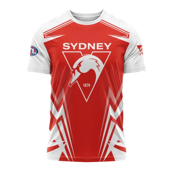 Sydney Swans AFL Exclusive Logo T-shirt QTVA270625AFL04SYD-TS - Image 2