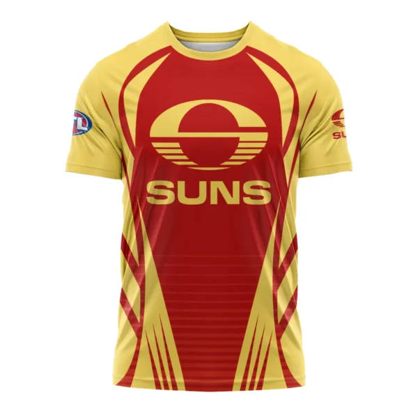 Gold Coast SUNS AFL Exclusive Logo T-shirt QTVA280625AFL05GCFC-TS - Image 2