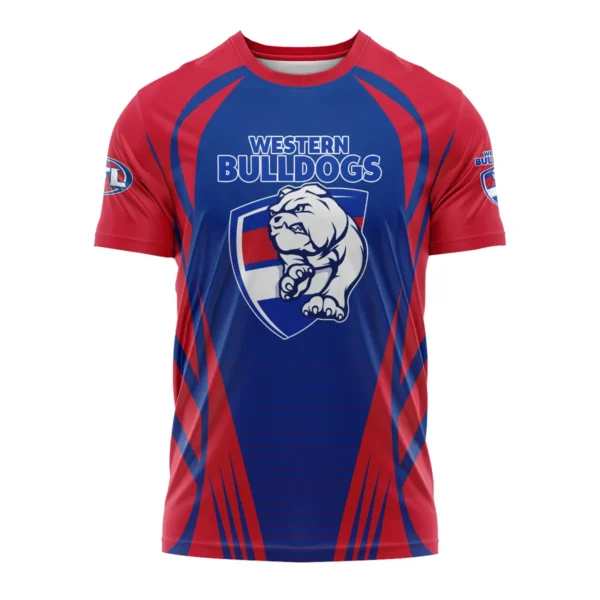 Western Bulldogs AFL Exclusive Logo T-shirt QTVA280625AFL05WB-TS - Image 2