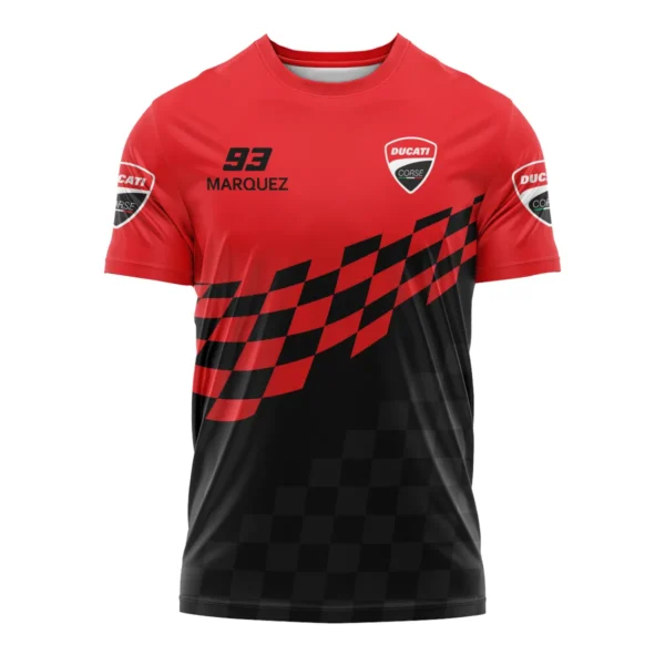 Marc Márquez Ducati Lenovo Team Exclusive Logo T-shirt QTVAGP100625A10DUC-TS - Image 2