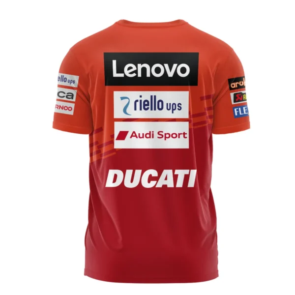 Ducati Lenovo Team Exclusive Logo T-shirt QTVAGP060625A2DUC-TS - Image 3