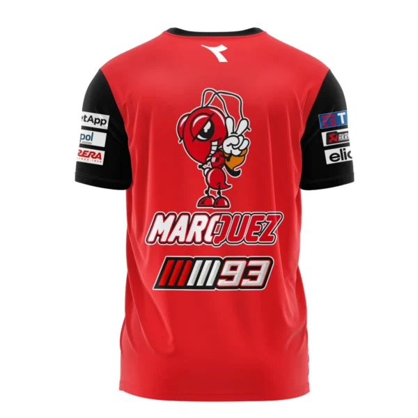 Marc Márquez Ducati Lenovo Team Exclusive Logo T-shirt QTVAGP110625A14DUC-TS - Image 3