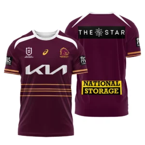 Brisbane Broncos NRL Exclusive Logo T-shirt QTVA050625NRL01BRI-TS
