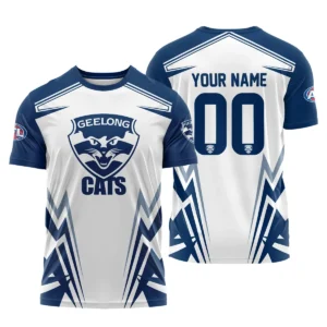 Geelong Cats AFL Exclusive Logo T-shirt QTVA270625AFL04GEEL-TS