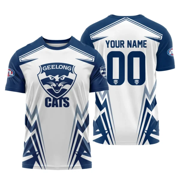 Geelong Cats AFL Exclusive Logo T-shirt QTVA270625AFL04GEEL-TS