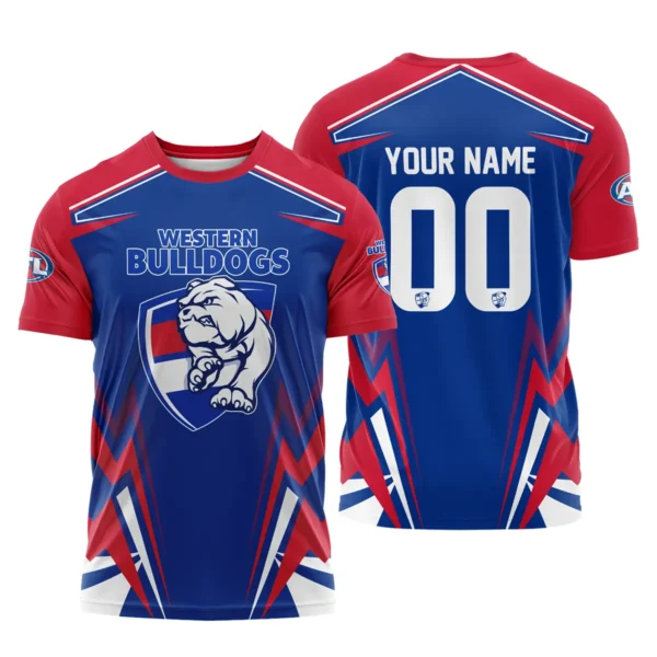 Western Bulldogs AFL Exclusive Logo T-shirt QTVA270625AFL04WB-TS