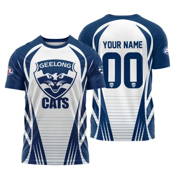 Geelong Cats AFL Exclusive Logo T-shirt QTVA280625AFL05GEEL-TS