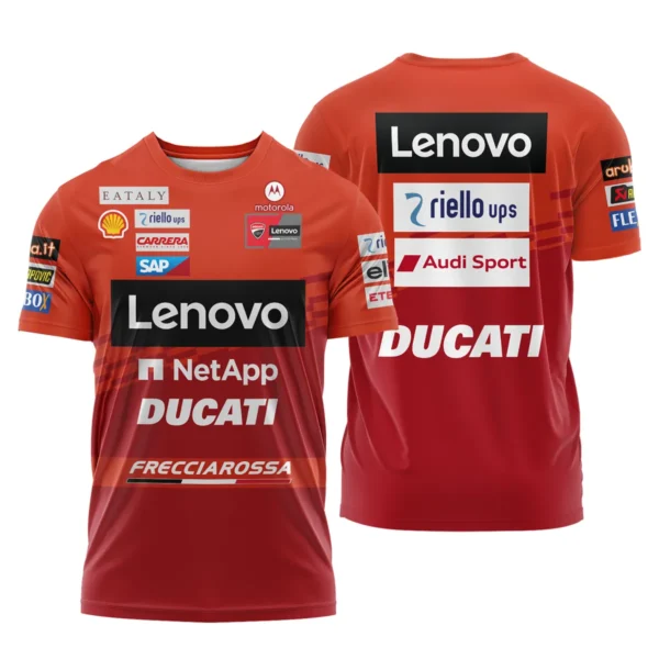 Ducati Lenovo Team Exclusive Logo T-shirt QTVAGP060625A2DUC-TS