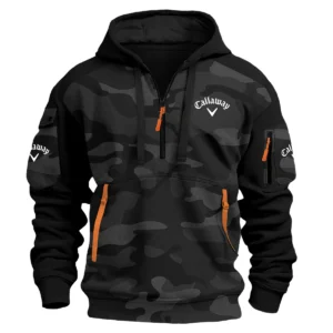 Callaway Exclusive Logo Hoodie Half Zipper Golf QTGF210525A4CLW - Black
