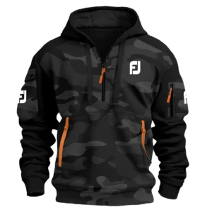 FootJoy Exclusive Logo Hoodie Half Zipper Golf QTGF210525A4FJ - Black