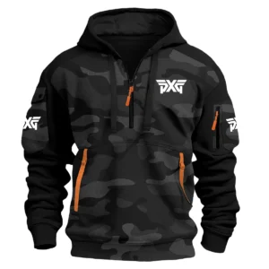 PXG Exclusive Logo Hoodie Half Zipper Golf QTGF210525A4PXG - Black