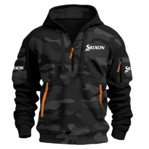 Srixon Exclusive Logo Hoodie Half Zipper Golf QTGF210525A4SR - Black