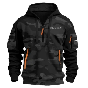 TaylorMade Exclusive Logo Hoodie Half Zipper Golf QTGF210525A4TM - Black