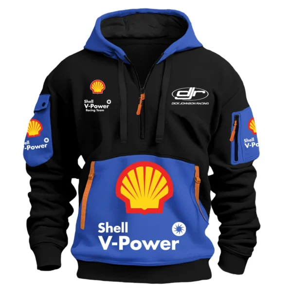 Dick Johnson Racing Team 2025 Supercars Championship Exclusive Logo Hoodie Half Zipper HOSPC120625A01SHEHDF - Blue