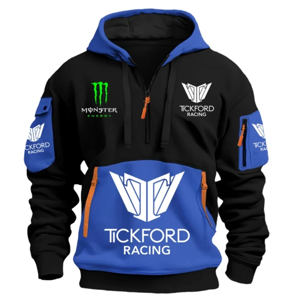 Monster Castrol Racing 2025 Supercars Championship Exclusive Logo Hoodie Half Zipper HOSPC120625A01TFHDF - Blue
